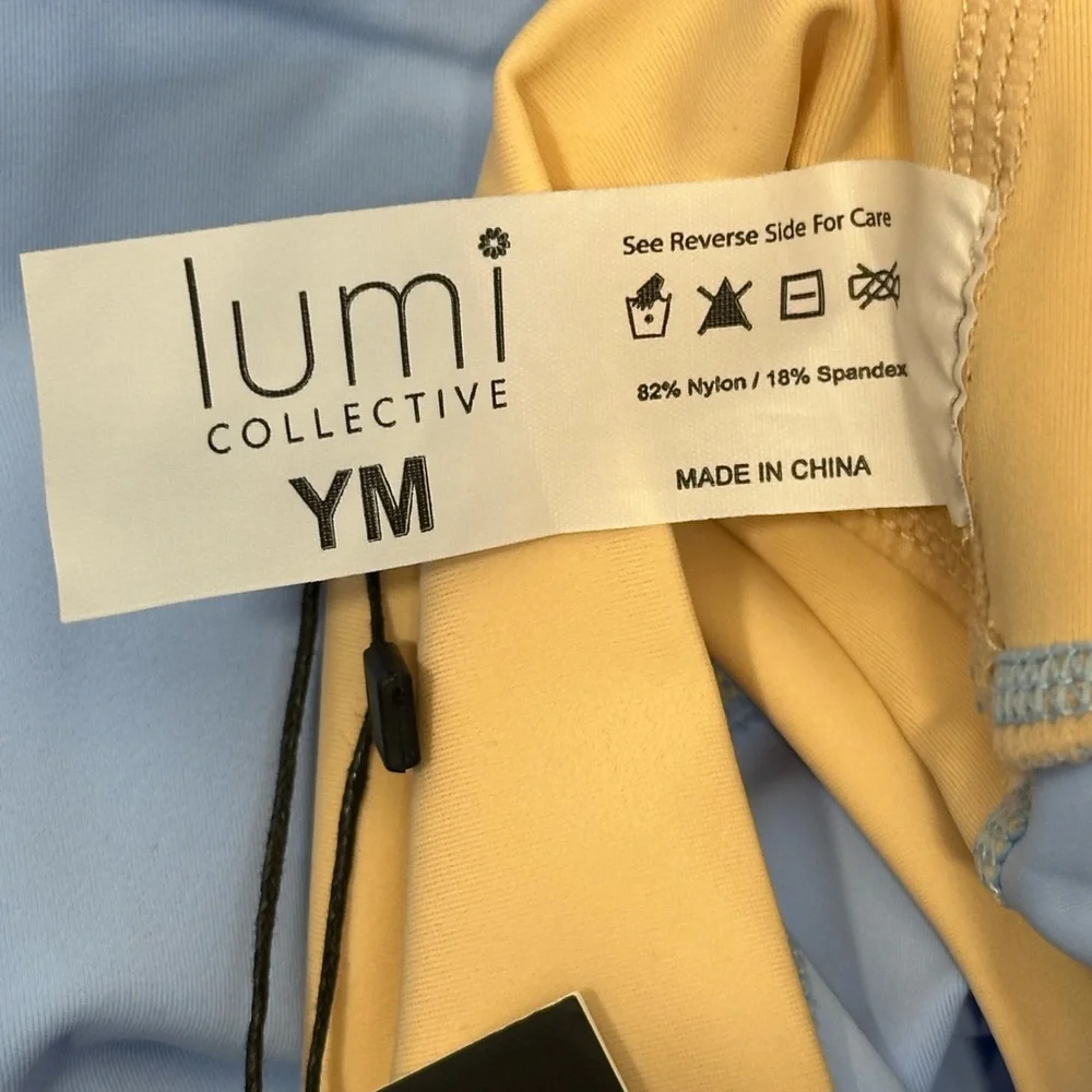 Lumi Collective Color Block Activewear Set Sports Bra Leggings youth child NWT